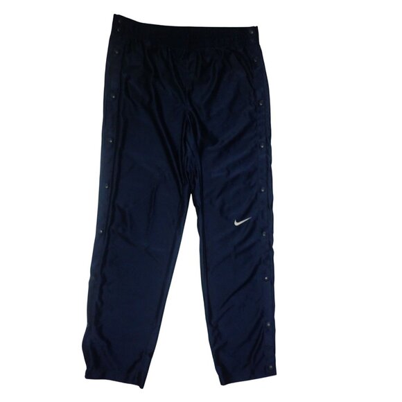 Vintage Nike Breakaway Side Snap Men Blue Sweatpants Size L‎ Basketball Athletic - Picture 1 of 5